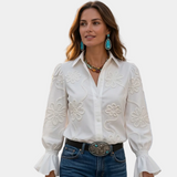 Teodora - Bluza s cvetnim uzorkom