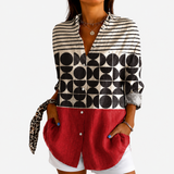 Ginette | Retro Šarm Colorblock Bluza