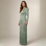 Olga - Elegantna flis haljina s rukavima