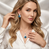 Angelina – Set nakita s kvadratnim safirom