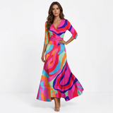 Milena - Elegantno Maxi Cvjetno Haljina