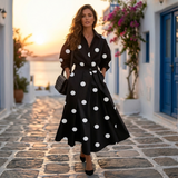 Divna - Elegantna pamučna haljina s ovratnikom