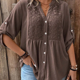 Ana – Bluza s V izrezom i gumbima