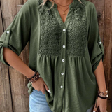 Ana – Bluza s V izrezom i gumbima