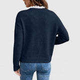 Dobrila - Bluza s Čipkom i V-Izrezom s Elegantnom Udobnošću