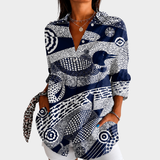 Véronique | Kust Mozaikprint Bluza