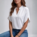 Jelena - Elegantna bluza s profinjenim ovratnikom
