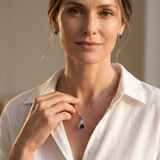 Andrea – Set nakita s kvadratnim safirom