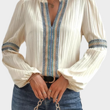 Impresivna Bluza s V-Izrezom
