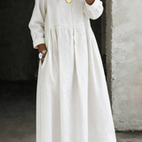 Elzbietka – Vintage farmerkaste maxi haljine