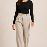 Ana | Elegantne vunene pantalone sa visokim strukom