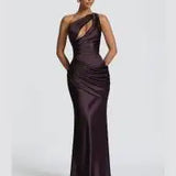 Žuti Maxi Haljina Tomara que Caia Ženski sa Nabranoj Strukom i Raskrsnicom na Nogi, Elegantna i Fluida, za Romantične Žurke, Unikatna i Sofisticirana Moda - Nova
