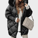 Denisa™ ｜Ženska midi parka s pletenim rukavima