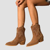 Stylish vezeni western čizmi