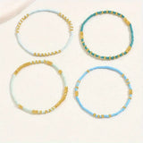 Set narukvica s biserima u chic boho stilu