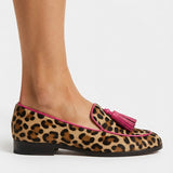 Moccasin Fiamma — Leopard sa Fuksija Profilima i Nappinama