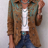 Véronique | Paisley Print Ruches Jakna