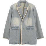 Hélène | Vintage Oversized Blazer sa Sirovim Ivicama