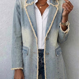 Hélène | Vintage Oversized Blazer sa Sirovim Ivicama
