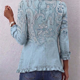 Brigitte | Vintage Paisley Print Nabranjak