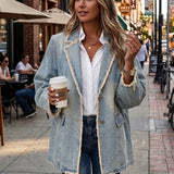 Hélène | Vintage Oversized Blazer sa Sirovim Ivicama
