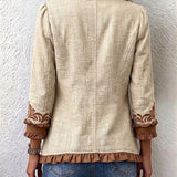 Isabelle | Vintage Bohemian Cvećara Geplooide Jakna