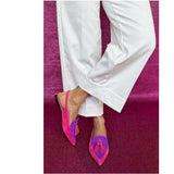 Slingback Elena — Fuksija i Ljubičasta