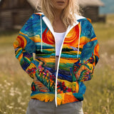 Liv Sunburst Zip Hoodie