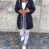 Kamila | Midi Parka sa Kapuljačom i Šniranjem