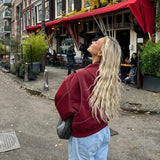 Renée | Oversized bomber jakna sa kontrastnim šavovima
