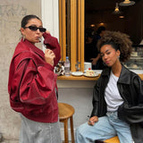 Renée | Oversized bomber jakna sa kontrastnim šavovima