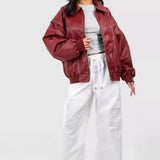 Renée | Oversized bomber jakna sa kontrastnim šavovima