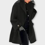 Flora | Kaput s kontrastnim detaljima u oversized stilu