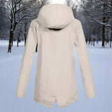 Lorena | Vodootporna Dugačka Kišna Jakna sa Kapuljačom